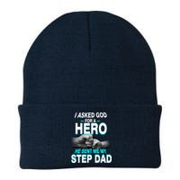 Asked God For A Hero He Sent Me My Step Dad Beanie
