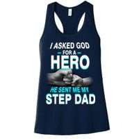 Asked God For A Hero He Sent Me My Step Dad Womens Tank Top