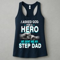 Asked God For A Hero He Sent Me My Step Dad Womens Tank Top