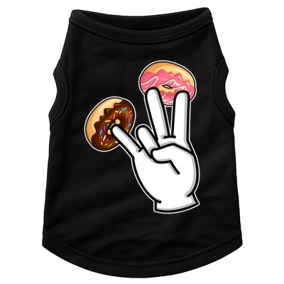 ASL Hand Sign Langauge Number 7 With Donuts Doggie Tank