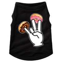 ASL Hand Sign Langauge Number 7 With Donuts Doggie Tank