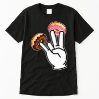 ASL Hand Sign Langauge Number 7 With Donuts Tall T-Shirt