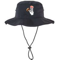 ASL Hand Sign Langauge Number 7 With Donuts Bucket Hat