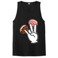 ASL Hand Sign Langauge Number 7 With Donuts PosiCharge Competitor Tank