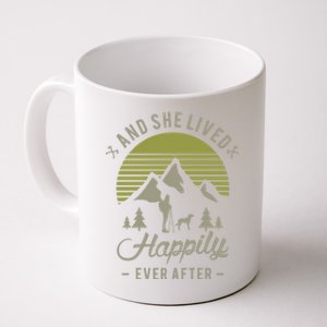 And She Lived Happily Ever After Hiking With Dog Hiking Cool Gift Coffee Mug