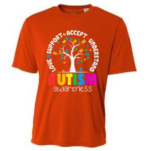 Autism Shirt Love Accept Support Autistic Autism Awareness Cooling Performance Crew T-Shirt