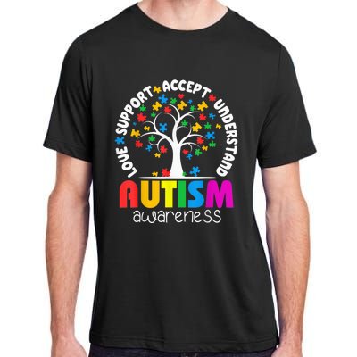 Autism Shirt Love Accept Support Autistic Autism Awareness Adult ChromaSoft Performance T-Shirt