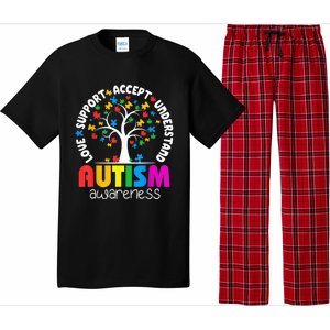 Autism Shirt Love Accept Support Autistic Autism Awareness Pajama Set