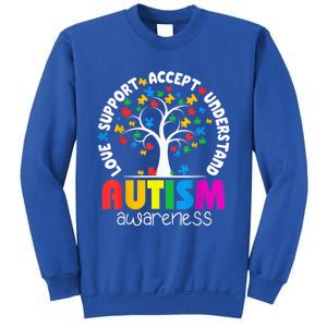 Autism Shirt Love Accept Support Autistic Autism Awareness Sweatshirt