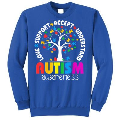 Autism Shirt Love Accept Support Autistic Autism Awareness Sweatshirt