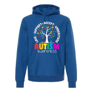 Autism Shirt Love Accept Support Autistic Autism Awareness Premium Hoodie