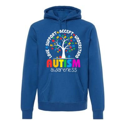 Autism Shirt Love Accept Support Autistic Autism Awareness Premium Hoodie