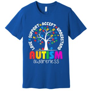 Autism Shirt Love Accept Support Autistic Autism Awareness Premium T-Shirt