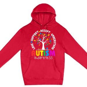 Autism Shirt Love Accept Support Autistic Autism Awareness Premium Pullover Hoodie