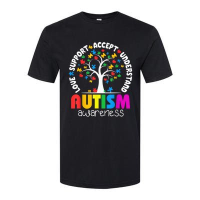 Autism Shirt Love Accept Support Autistic Autism Awareness Softstyle CVC T-Shirt