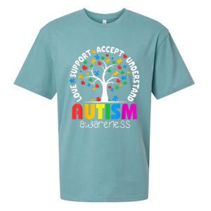 Autism Shirt Love Accept Support Autistic Autism Awareness Sueded Cloud Jersey T-Shirt