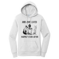 And She Lived Happily Ever After Funny Dogs Women's Pullover Hoodie