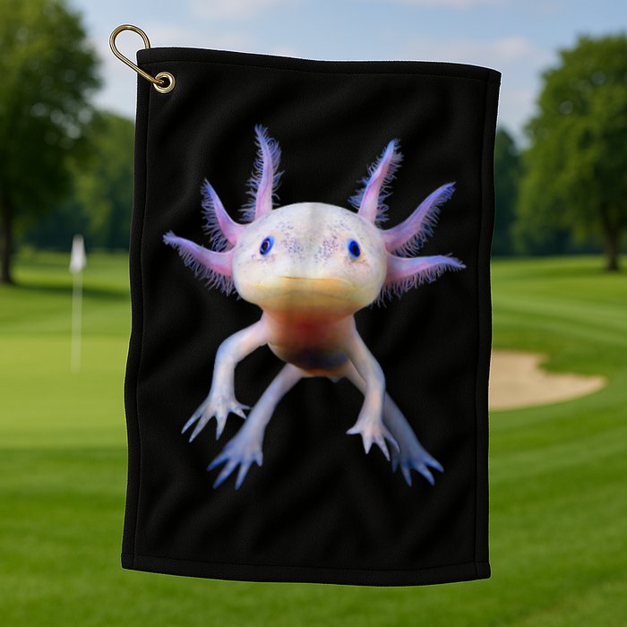 Axolotl Shirt: Limited Edition Golf Towel