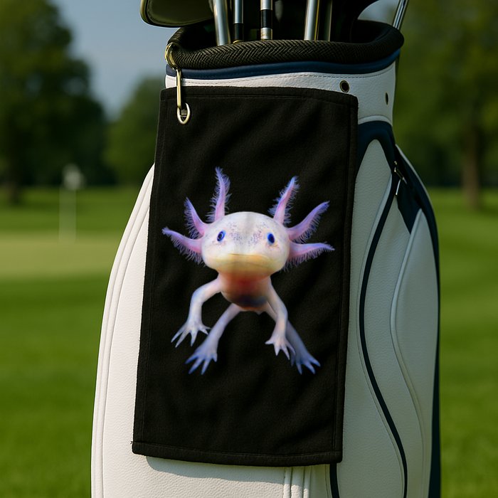 Axolotl Shirt: Limited Edition Golf Towel