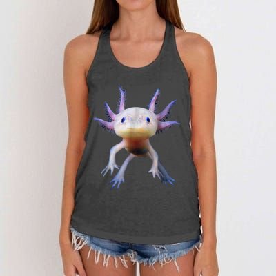 Axolotl Shirt: Limited Edition Women's Knotted Racerback Tank