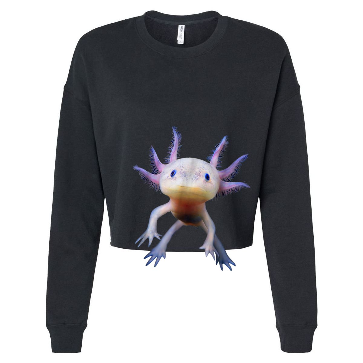 Axolotl Shirt: Limited Edition Cropped Pullover Crew