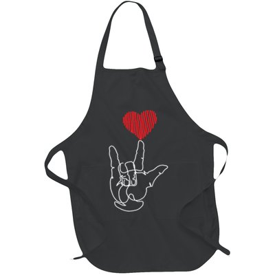 American Sign Language ASL Love Apron