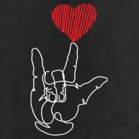 American Sign Language ASL Love 11oz C Handle Ceramic Mug