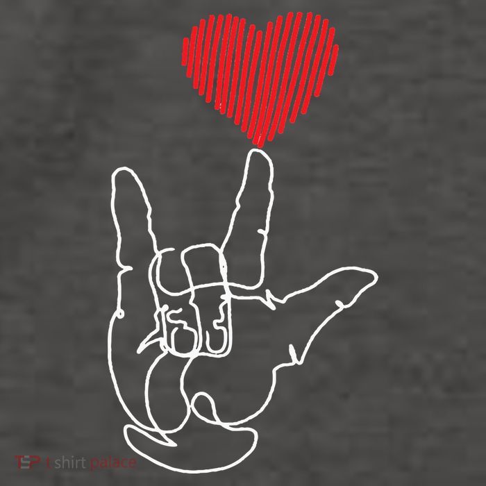 American Sign Language ASL Love Vector Backpack