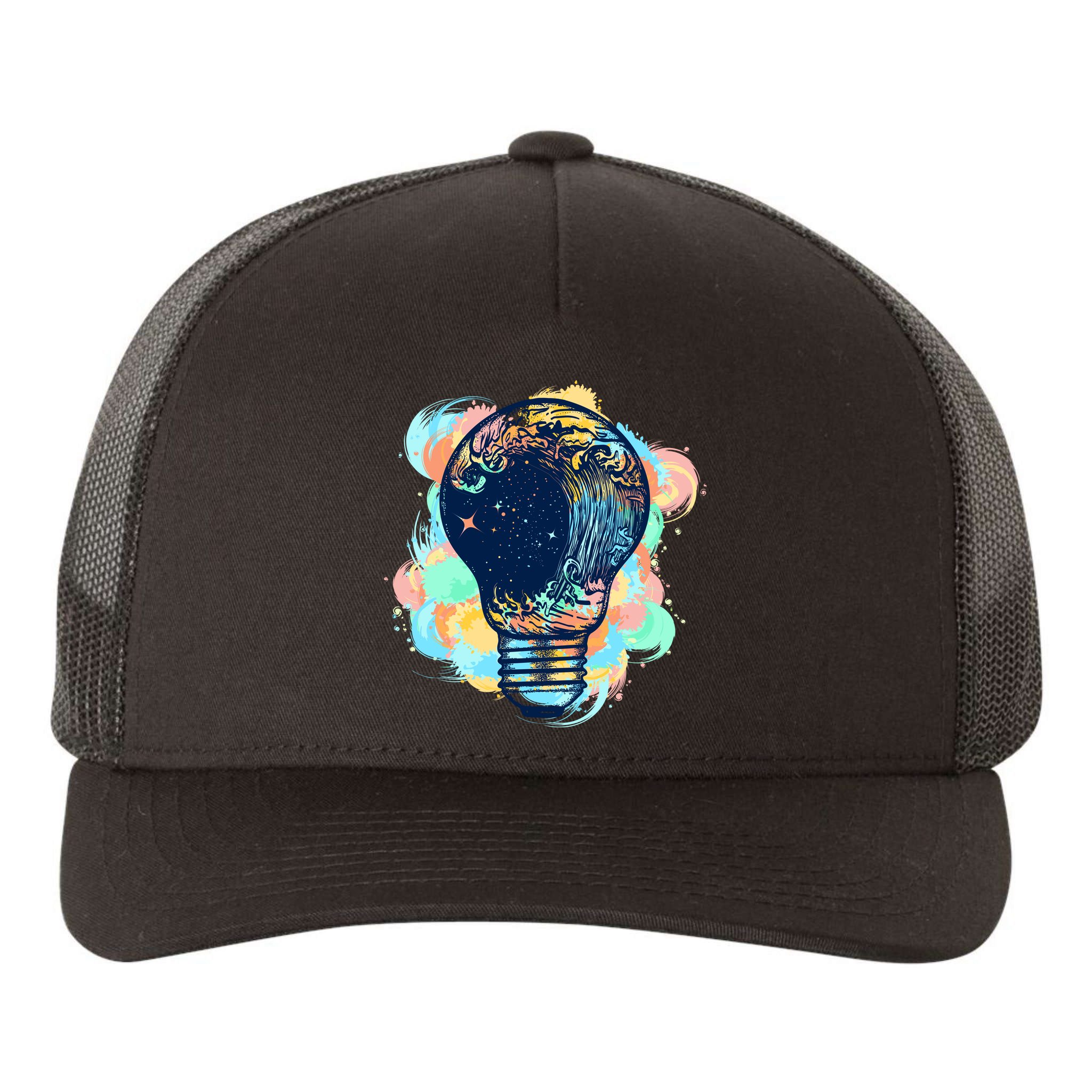 Adventurous Storm Light Bulb Yupoong Adult 5-Panel Trucker Hat