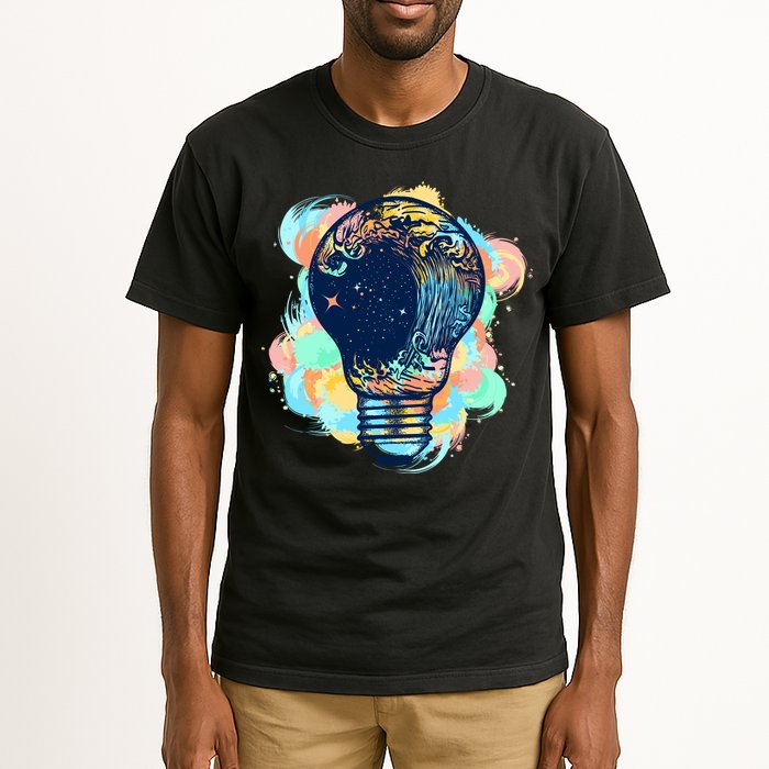 Adventurous Storm Light Bulb Tall T-Shirt