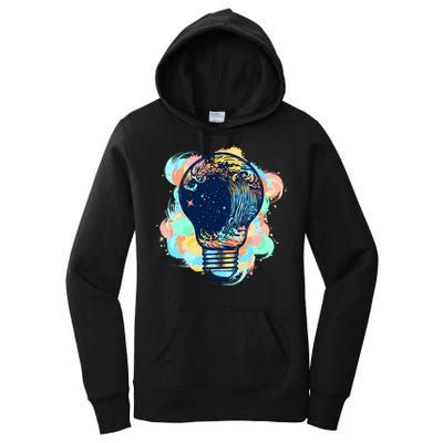 Adventurous Storm Light Bulb Women's Pullover Hoodie