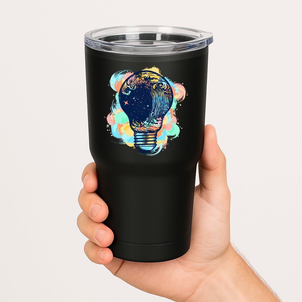 Adventurous Storm Light Bulb Tumbler