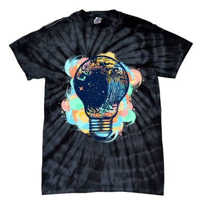 Adventurous Storm Light Bulb Tie-Dye T-Shirt