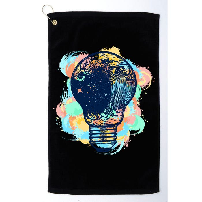 Adventurous Storm Light Bulb Golf Towel