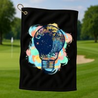 Adventurous Storm Light Bulb Golf Towel