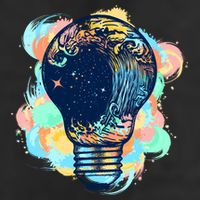 Adventurous Storm Light Bulb Golf Towel