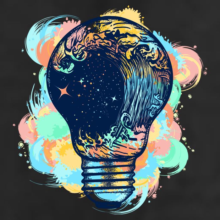 Adventurous Storm Light Bulb Golf Towel