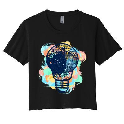 Adventurous Storm Light Bulb Crop Top