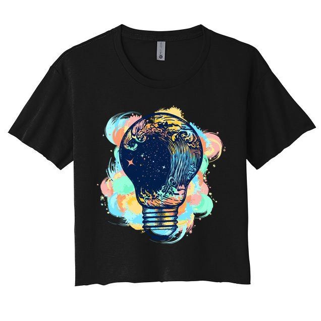 Adventurous Storm Light Bulb Crop Top