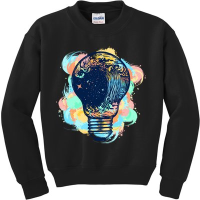 Adventurous Storm Light Bulb Kids Sweatshirt