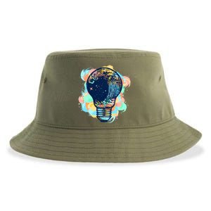 Adventurous Storm Light Bulb Sustainable Bucket Hat