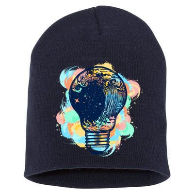 Adventurous Storm Light Bulb Short Acrylic Beanie