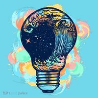 Adventurous Storm Light Bulb Poster