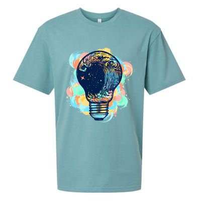 Adventurous Storm Light Bulb Sueded Cloud Jersey T-Shirt