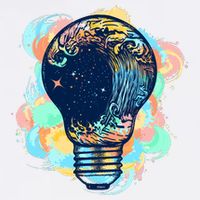 Adventurous Storm Light Bulb Garment-Dyed Sweatshirt