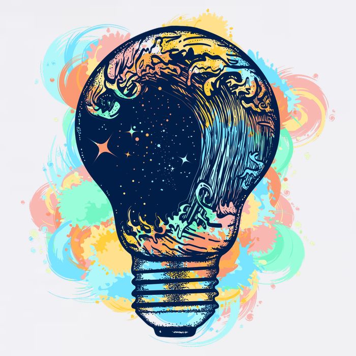 Adventurous Storm Light Bulb Garment-Dyed Sweatshirt