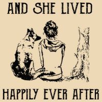 And She Lived Happily Ever After Funny Dogs Zip Tote Bag
