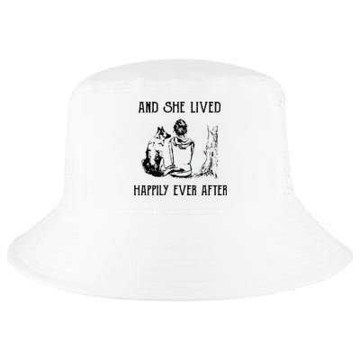 And She Lived Happily Ever After Funny Dogs Cool Comfort Performance Bucket Hat
