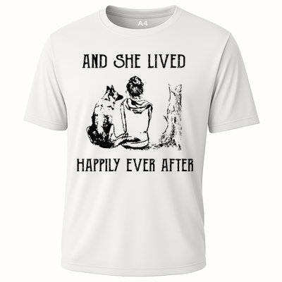 And She Lived Happily Ever After Funny Dogs Performance Shirt