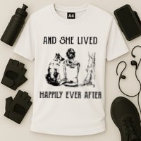 And She Lived Happily Ever After Funny Dogs Cooling Performance Crew T-Shirt